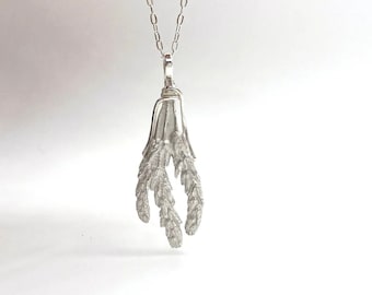 Silver Lavender Bundle Necklace