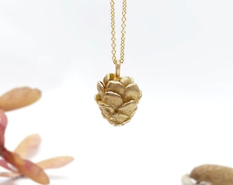 Bronze Pinecone Necklace