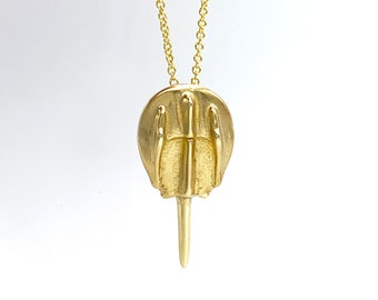 Bronze Horseshoe Crab Necklace