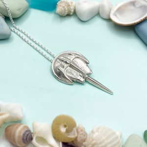 Sterling Silver Horseshoe Crab Necklace