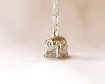 Silver Tardigrade Necklace