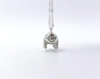 Silver Tardigrade Necklace