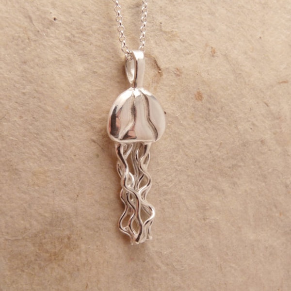 Silver Jellyfish Necklace