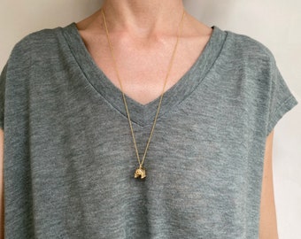 Bronze Tardigrade Necklace