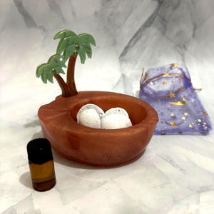 Tropical Aromatherapy Gift Set, Palm Tree Essential Oil Diffuser Stones, Island Inspired Home Fragrance