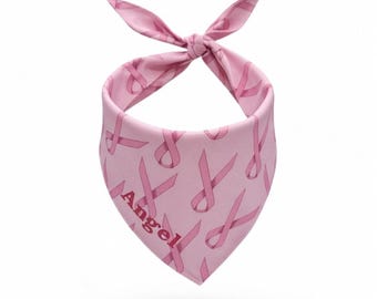 Personalized Dog Bandana- Custom Embroidered Name, Puppy Scarf, Adjustable Pet Accessory