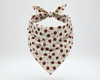 Personalized Dog Bandana- Custom Embroidered Name, Puppy Scarf, Adjustable Pet Accessory