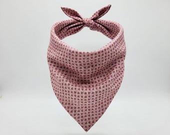 Personalized Dog Bandana- Custom Embroidered Name, Puppy Scarf, Adjustable Pet Accessory