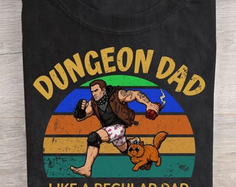 Comfort Colors Dungeon Crawler Carl Fathers Day Shirt, Dungeon Dad T Shirt, DCC Fan Shirts, Funny LitRPG Dad Gift