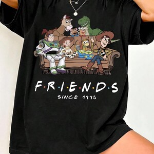 Comfort Colors Retro Toy Story Friends Shirt, Woody and Buzz Top Shirt, Friends Since 1995 Tee, Pixar Movie Nostalgia Apparel Shirt image 6