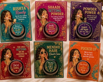 Loose Setting Powder Wedding Favours | Personalised Bridal Shower Makeup Gifts