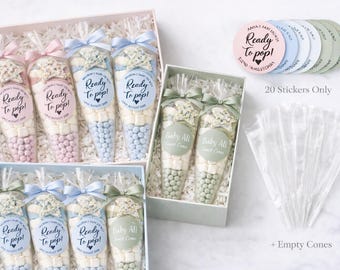 Personalised Sweet Cones | Baby Shower, Birthday Party Favours | Luxury Event Treats UK