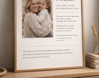 Personalised Mum Photo Print | Custom Mother’s Day Keepsake (Digital Download)