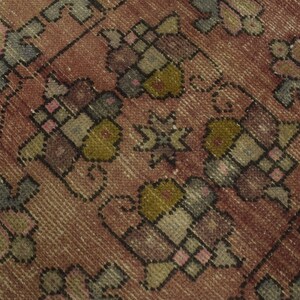 Pastel Patterned Rug 3x6 Ft Rug-oushak Rug-vintage Rug-turkey Rug 3x6 Ft-3x6 Ft Runner ...