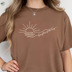 Tochter des Königs Christian Shirt Comfort Farben religiöses T-Shirt Glaube basierte Geschenk Frauen