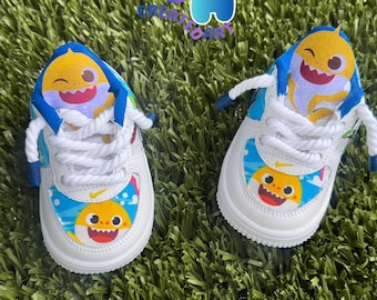 Custom Kids Air Force 1 Sneakers | Personalized Birthday Shoes | Hand Painted Custom Nike Shoes | Birthday Gift for Kids