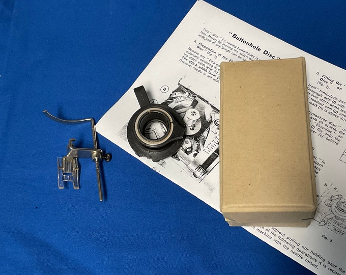 Elna Buttonhole Cam Disc Buttonhole Foot With Guide and Instructions Etsy