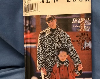 New Look 6713 Sewing Pattern, Mother / Daughter Coat, Jacket, Muff, Childs 3 - 8, Women’s 8 - 16