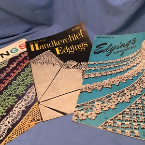 Star Books Tatted, Crocheted, Knitted Edging Books 41, 147, 61