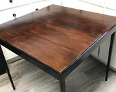 Singer 221 Featherweight Folding Card Table, Metal Legs