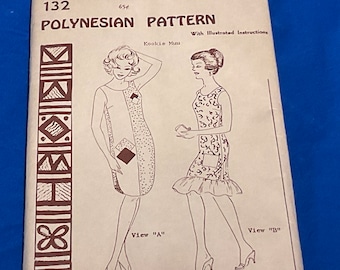 Polynesian Pattern #132, Kookie Muu, Size 12 Bust 32”, Uncut