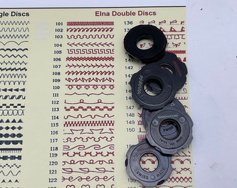 Vintage Elna Double Decorative Stitching Cams # 101 - 135