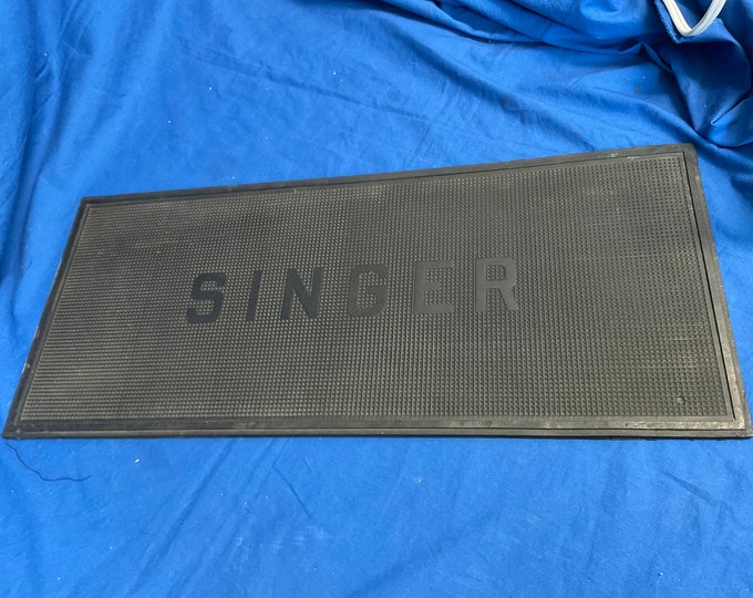 Singer Sewing Mat Singer Vintage Rubber Sewing Machine Mat, 20” X 8 1/2”, - Etsy