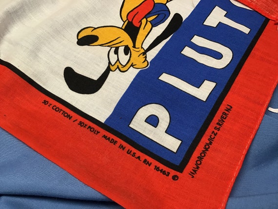 Vintage Disney Handkerchief Bandana, Mickey Mouse… - image 2