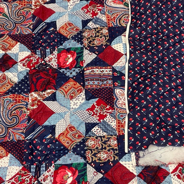 Pre Quilted Christmas Fabric Etsy