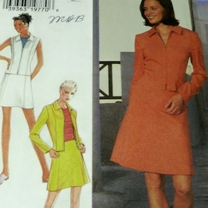 Style 2807  Skirt Suit, Jacket size 6-16