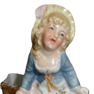 Antique Match Striker Girl Figurine German Conta & Boehme Victorian Style