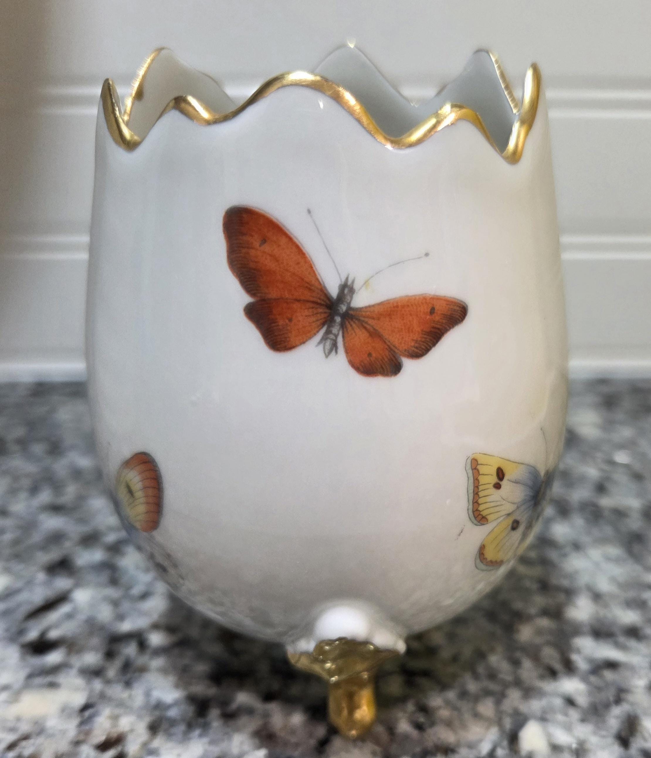 Limoges Egg Vase - Etsy