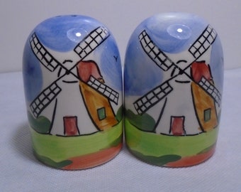 Vintage Windmill Salt and Pepper Shakers