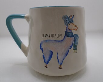 Vintage Nicole Miller LLama Mug LLama Keep Cozy Ceramic Mug