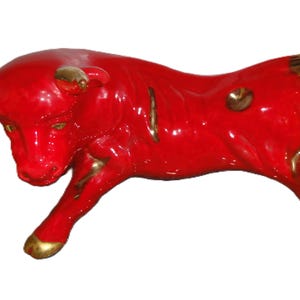 Red Bull Figurine - Etsy