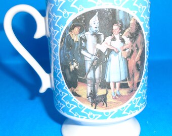 Vintage Wizard Of Oz Cup Dorothy Scarecrow Tin Man and Cowardly Lion Somewhere Over The Rainbow Coffee Mug Tea Cup