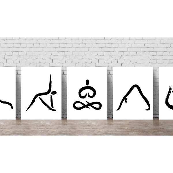 Yoga Wall Decor Etsy