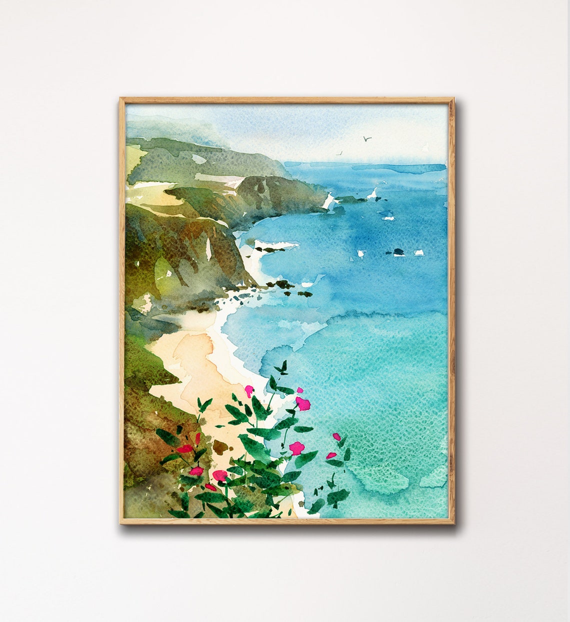 California Coast Wall Art California Print California Wall Etsy
