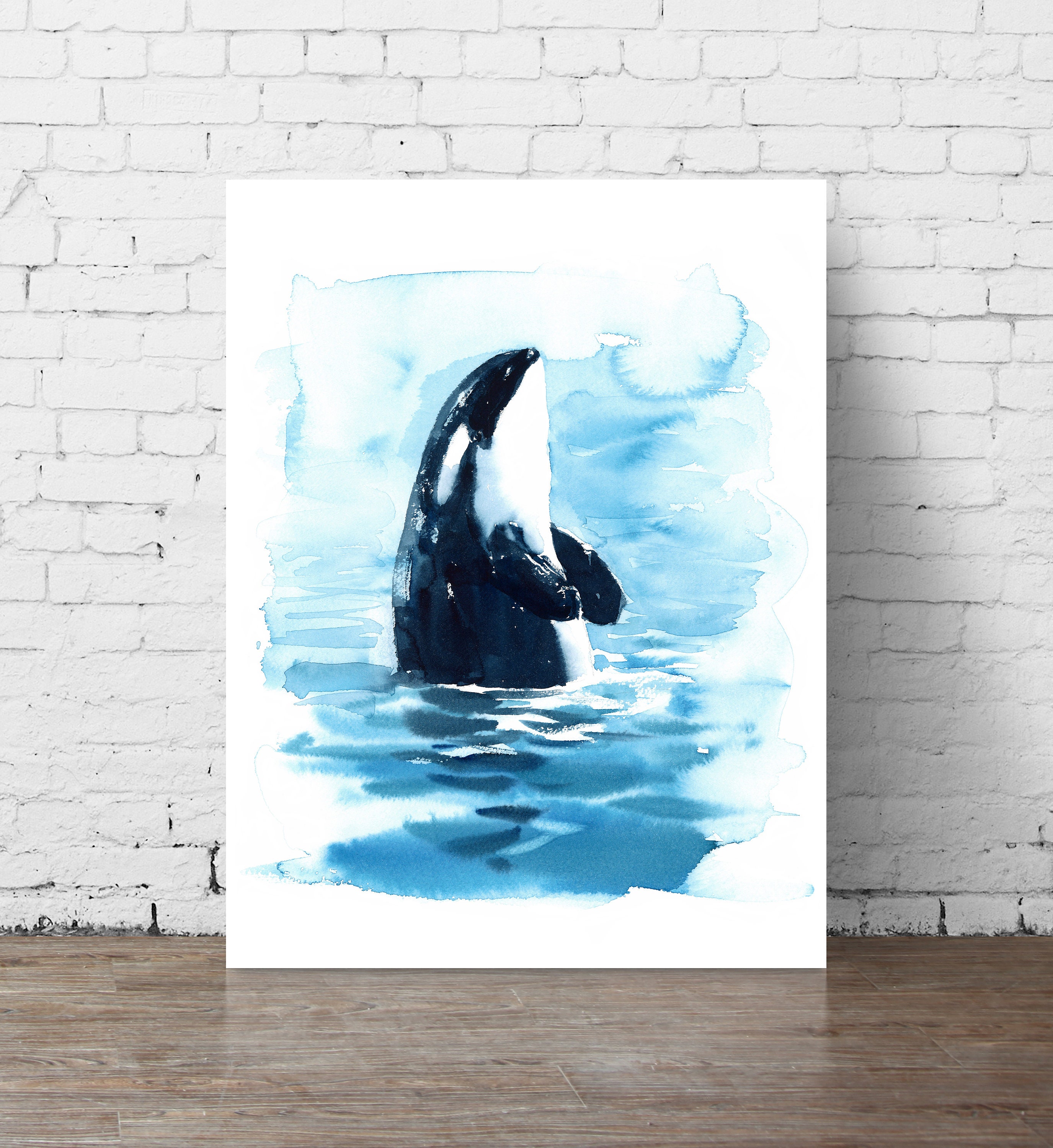 Whale Art Orca Whale Print Whale Art Print Orca Whale | Etsy
