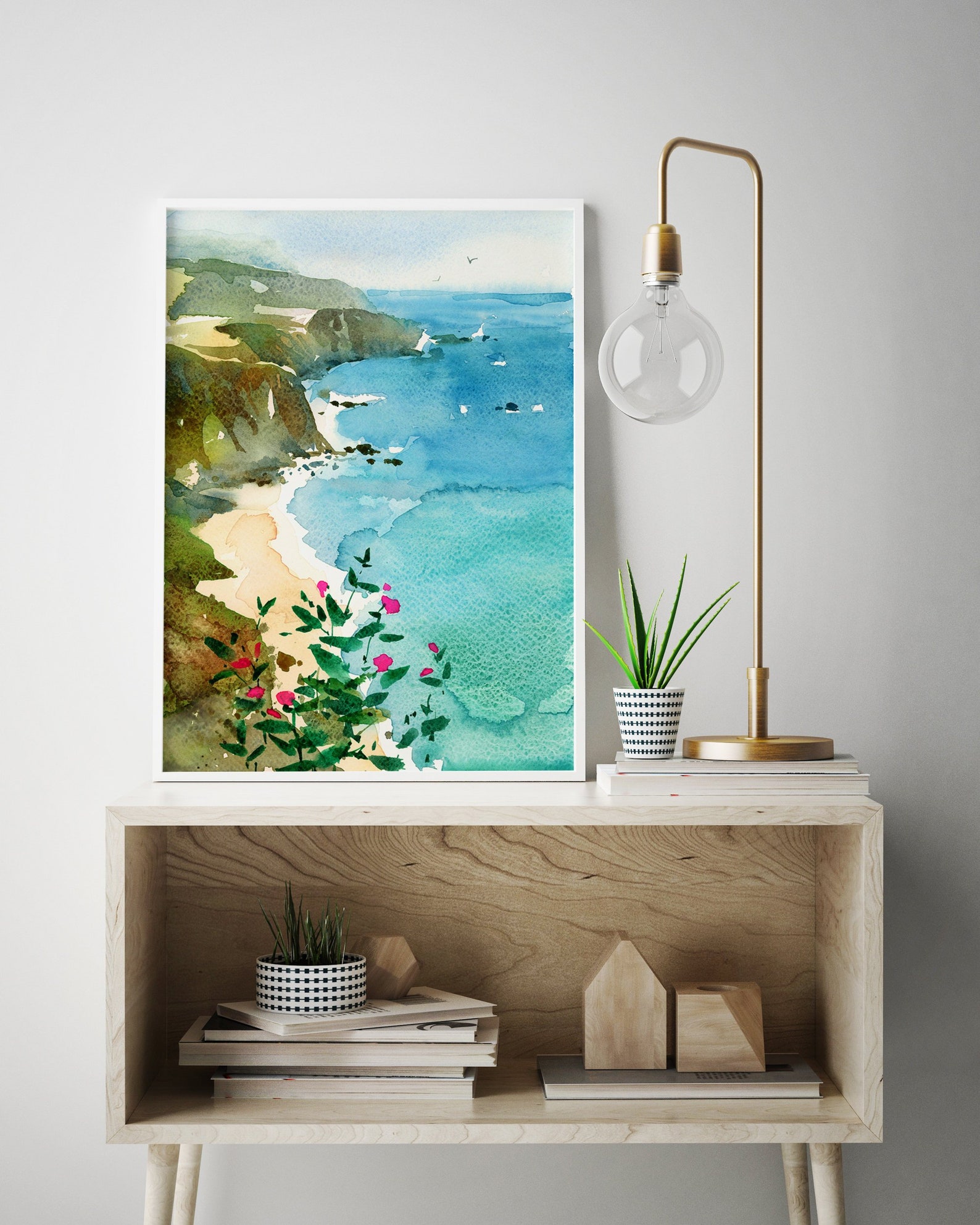 California Coast Wall Art California Print California Wall Etsy