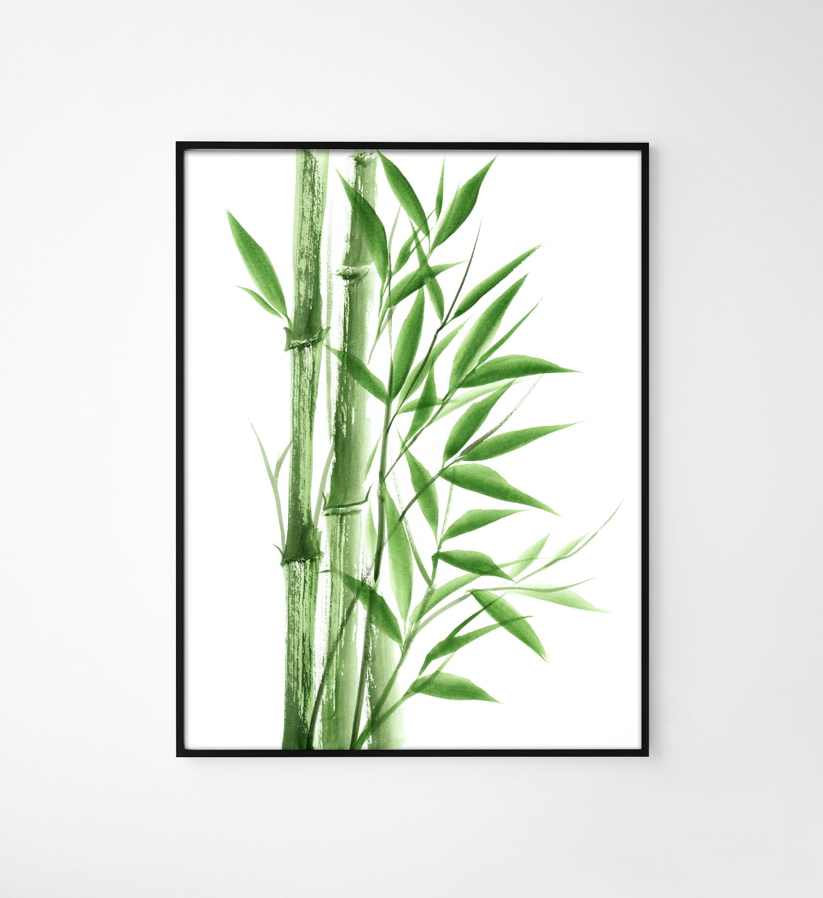 Bamboo Painting Bamboo Wall Art Bamboo Print Bamboo Wall Etsy UK