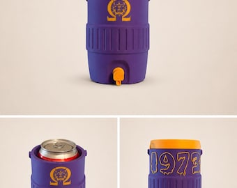 Omega Psi Phi mini cooler Koozie customizable