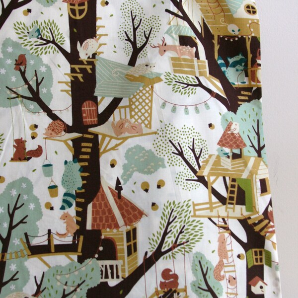 ORGANIC Tree Fort by Designer Teagan White - Fort Firefly Collection from Birch Fabrics - ONE YARD Cut