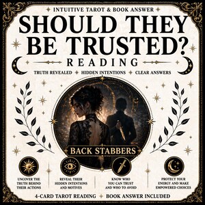 Trust & Hidden Intentions Tarot Reading | 4 Card Truth Spread | Relationship Insight, Energy Check, Spiritual Guidance PDF
