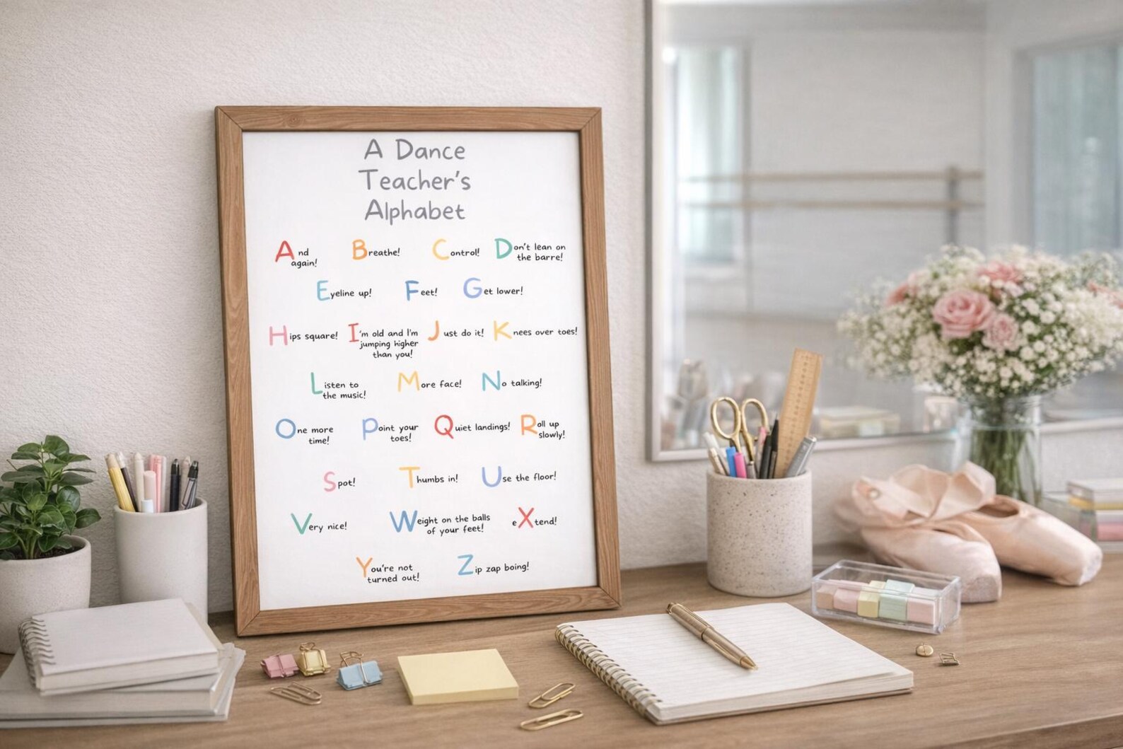 Dance Teacher Funny Poster Printable, A–Z Alphabet Wall Art Quotes ...