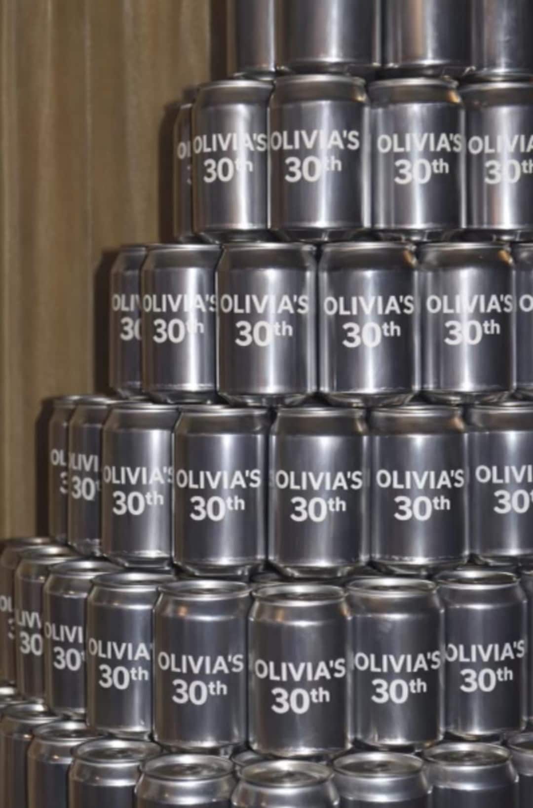 Custom Spring Water Cans - Personalized Party Favors, Decorations - 24 ...
