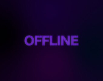 Purple Glitch - Conjunto de 3 telas animadas para Twitch Streaming