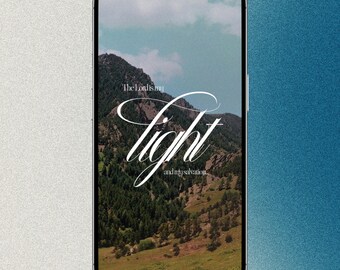 Vreedzame luchtbehang | Inspirerende telefoonachtergronden (digitale download)
