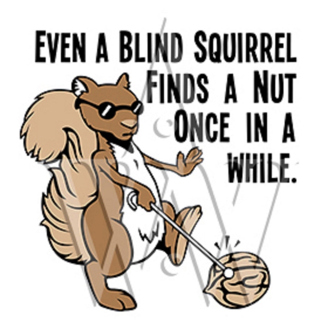 Clipart Blind Squirrel
