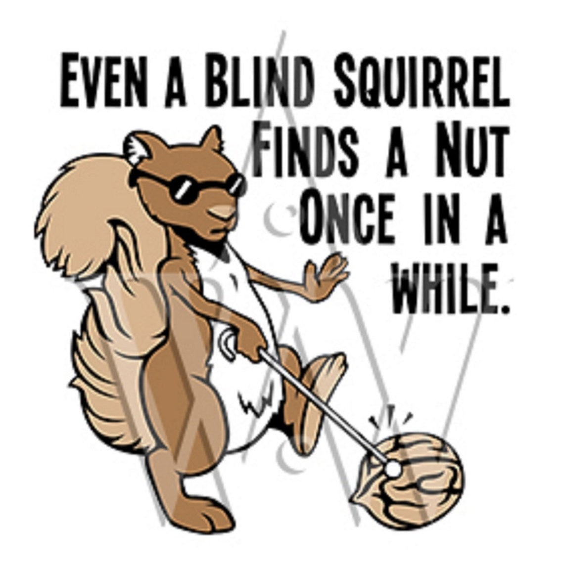 Even A Blind Squirrel Svg Funny Quote Dxf Clip Art Eps Cutting File Png